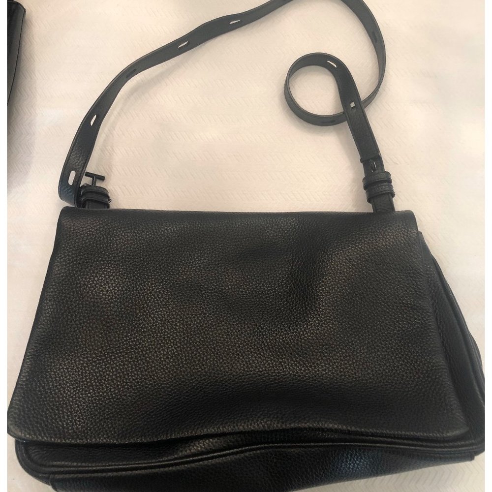 Kara Black Leather Bag